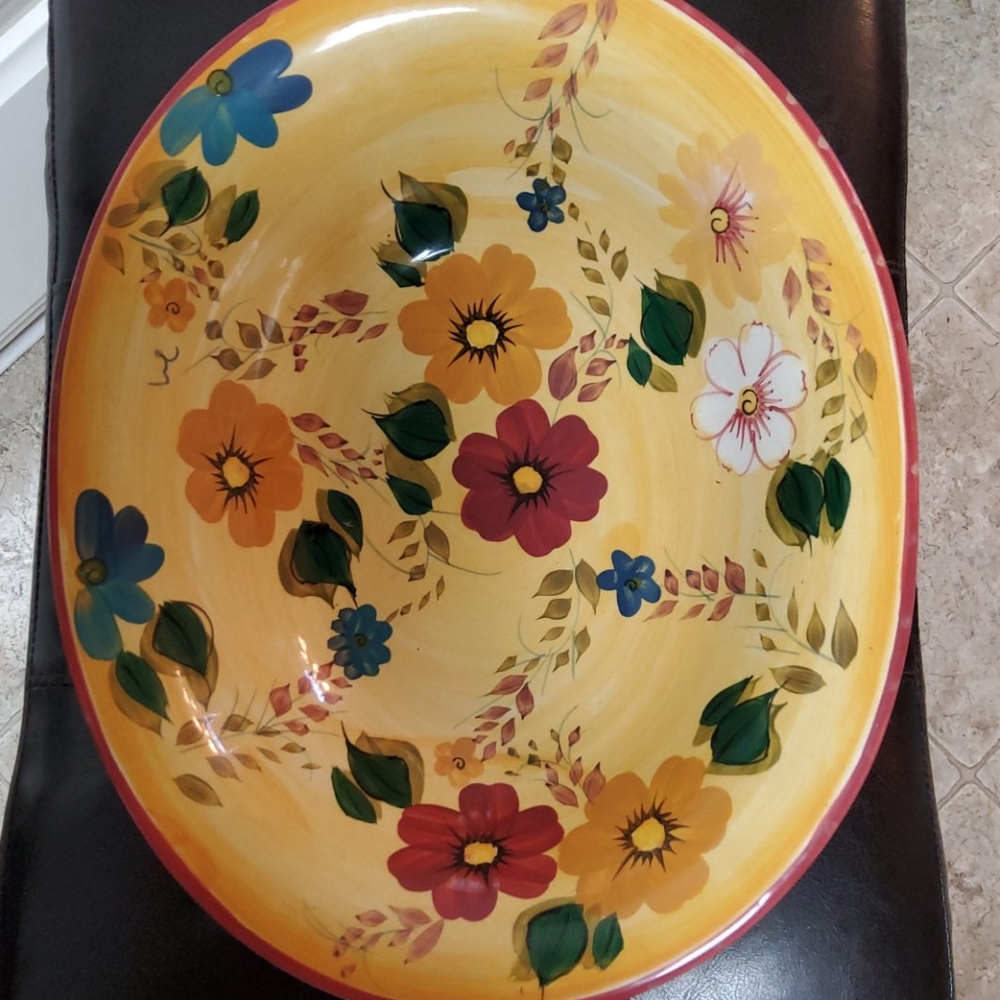 Sun set Bouquet from Oneida serving dish discontinu